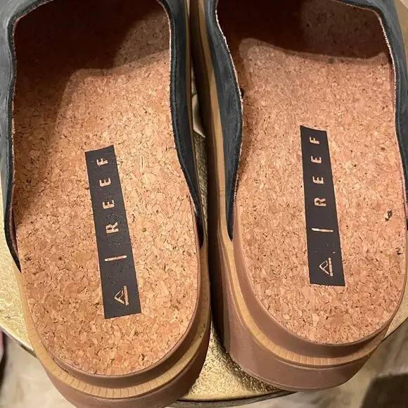 REEF Women’s Mule Clogs US 9 | Suede Leather, Cork Footbed, Slip-On - Picture 11 of 11